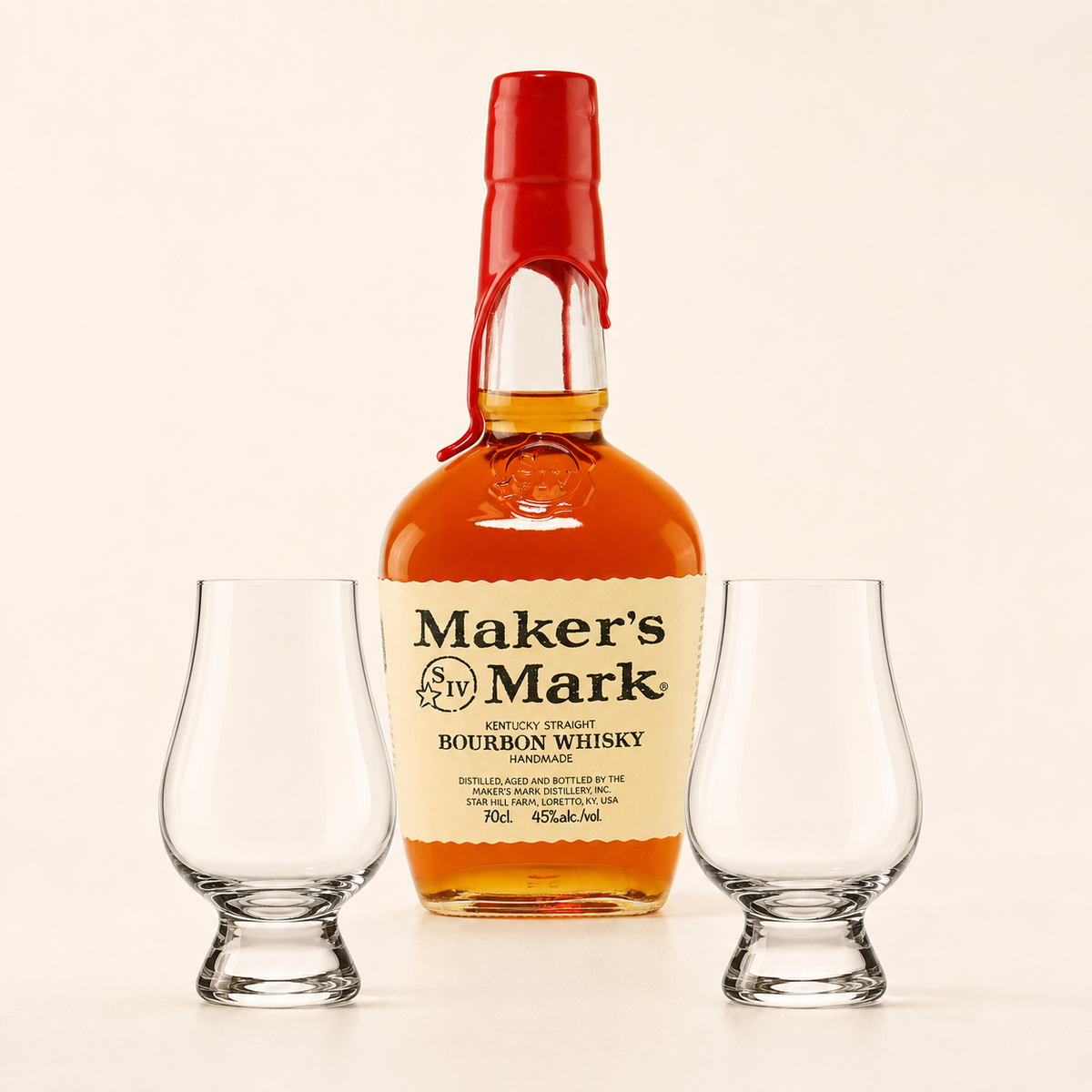Maker’s Mark med två Glencairn-glas