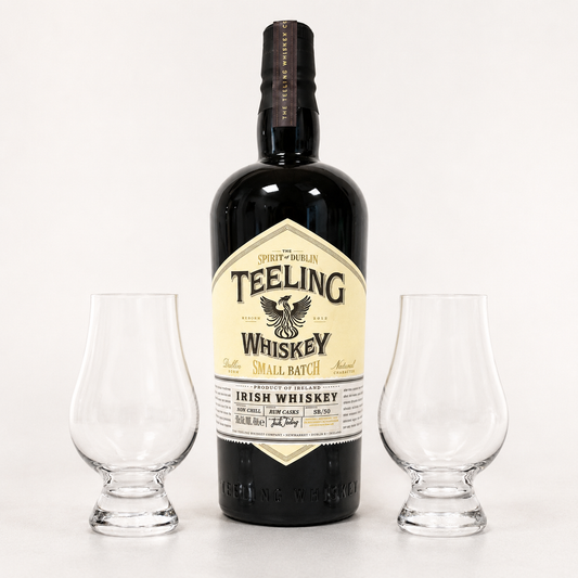 Teeling Small Batch med två Glencairn-glas