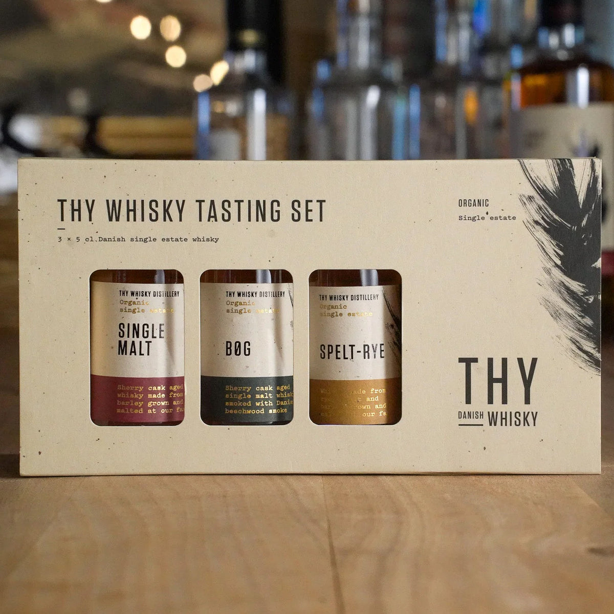 Thy Whisky Gift Box – 3 × 5 cl ekologisk whisky