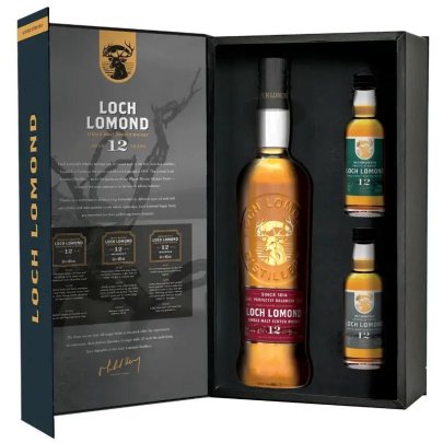 Loch Lomond 12 Years Old Gift Box med 2 x 5 cl.