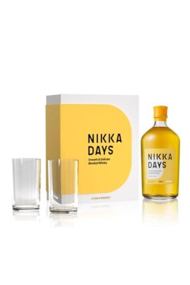 Nikka Days Kasse med 2 whiskyglas