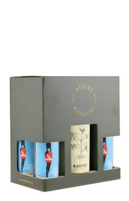 Radius Gin ØKO med 4 Tonics i gåvoset
